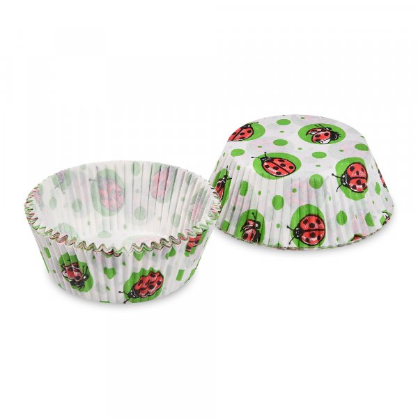 40 Stk. Gebäckkapseln Muffinförmchen Marienkäfer Ø 50x30 mm